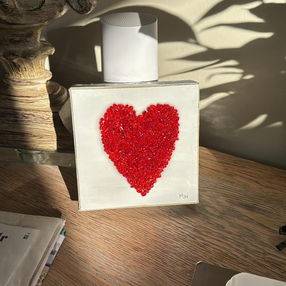 Red Heart Art Piece